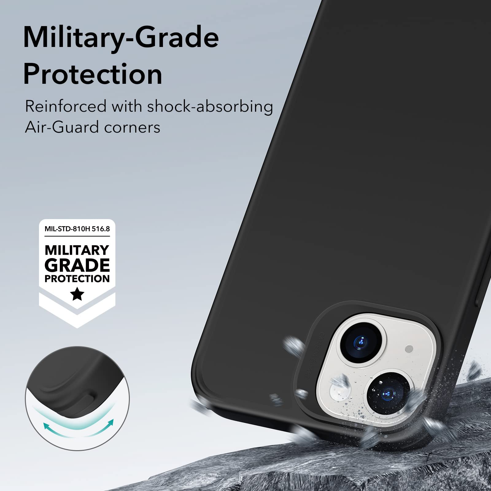 Foto 6 pulgar | Funda Esr Para Iphone 14/13 Con Magsafe, Negra A Prueba De Golpes - Venta Internacional.