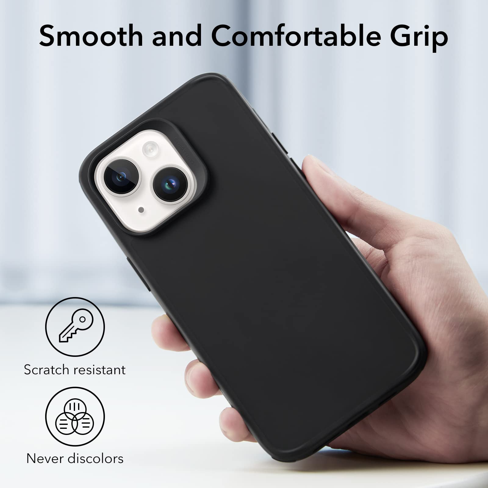Foto 7 pulgar | Funda Esr Para Iphone 14/13 Con Magsafe, Negra A Prueba De Golpes - Venta Internacional.
