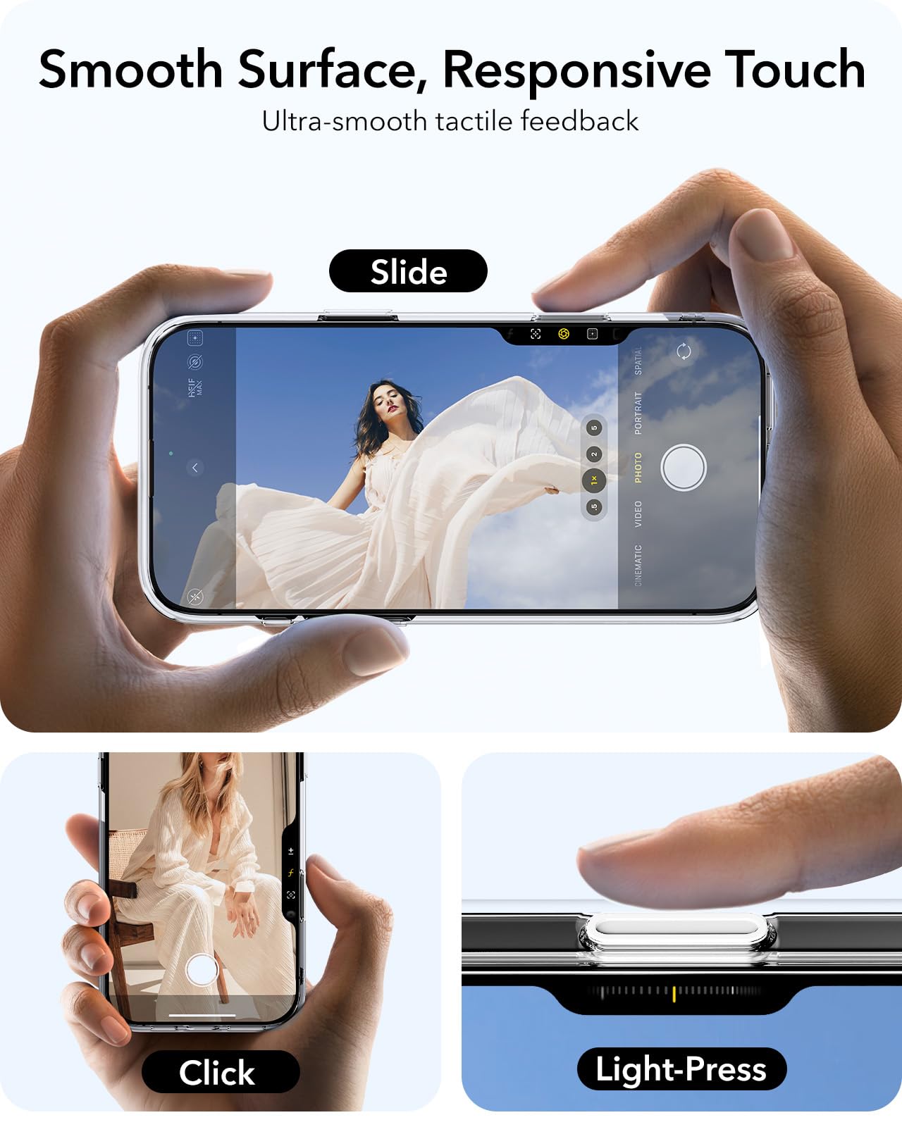 Foto 6 pulgar | Funda De Teléfono Esr Para Iphone 16 Pro Con Control De Cámara Magsafe Clear - Venta Internacional.