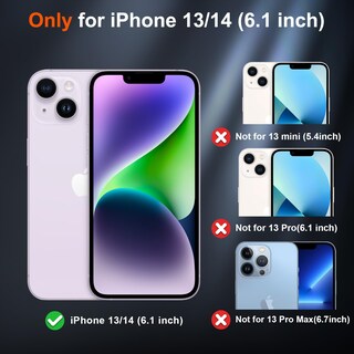 Foto 2 | Funda Magnética Supfine Para Iphone 14/13 Con Magsafe, Azul Y Morado - Venta Internacional.