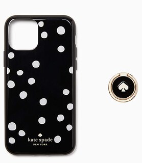 Foto 1 | Funda De Teléfono Kate Spade New York Ring & Dot Resin Con Soporte Para Iphone 11 Pro - Venta Internacional.