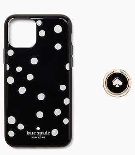 Foto 5 | Funda De Teléfono Kate Spade New York Ring & Dot Resin Con Soporte Para Iphone 11 Pro - Venta Internacional.