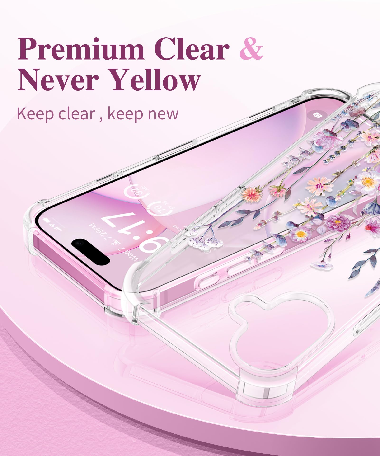 Foto 4 pulgar | Funda De Teléfono Gviewin Para Iphone 16 Plus 6.7 Con Protector - Venta Internacional.