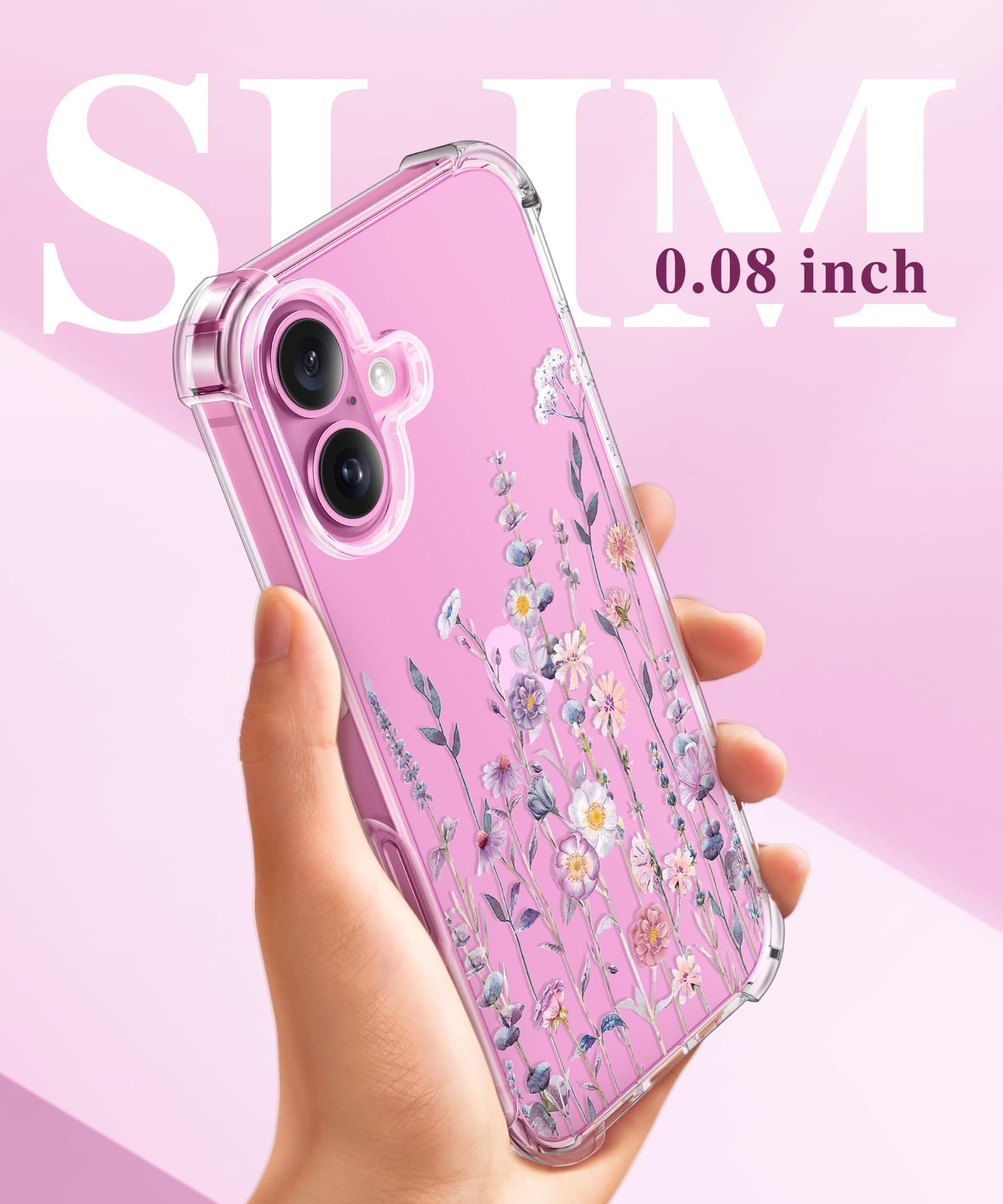 Foto 7 pulgar | Funda De Teléfono Gviewin Para Iphone 16 Plus 6.7 Con Protector - Venta Internacional.