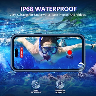 Foto 3 | Funda Impermeable Temdan Compatible Con Iphone 14 Pro Max - Venta Internacional.
