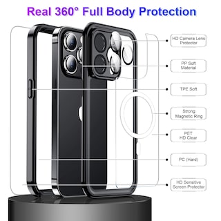 Foto 5 | Funda Impermeable Temdan Compatible Con Iphone 14 Pro Max - Venta Internacional.