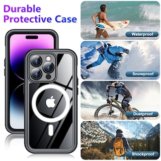 Foto 6 | Funda Impermeable Temdan Compatible Con Iphone 14 Pro Max - Venta Internacional.