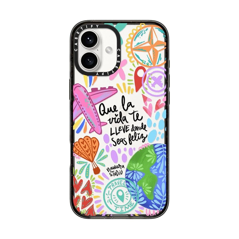Foto 2 pulgar | Funda De Teléfono Casetify Impact Para Iphone 16 Plus Ser Feliz - Venta Internacional.