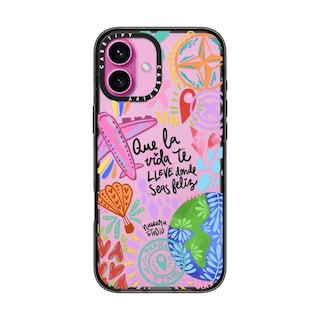 Foto 2 | Funda De Teléfono Casetify Impact Para Iphone 16 Plus Ser Feliz - Venta Internacional.