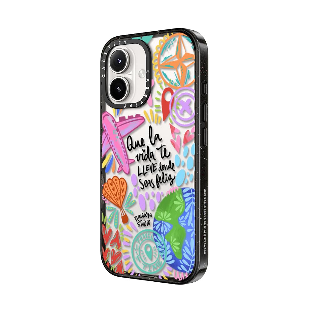 Foto 7 pulgar | Funda De Teléfono Casetify Impact Para Iphone 16 Plus Ser Feliz - Venta Internacional.