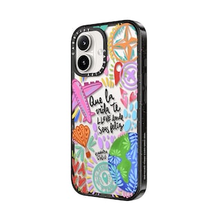 Foto 6 | Funda De Teléfono Casetify Impact Para Iphone 16 Plus Ser Feliz - Venta Internacional.