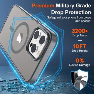 Foto 4 | Funda Magnética Supfine Para Iphone 15 Pro Max Gris - Venta Internacional.