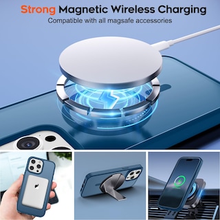 Foto 5 | Funda Magnética Supfine Para Iphone 15 Pro Deep Blue - Venta Internacional.