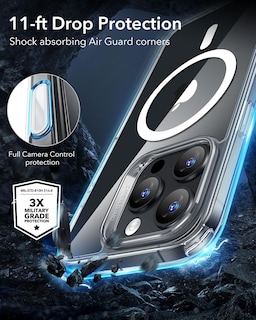 Foto 7 | Funda De Teléfono Esr Para Iphone 16 Pro Max Con Control De Cámara Transparente - Venta Internacional.
