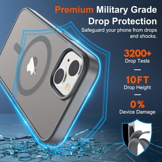 Foto 3 | Funda Magnética Supfine Para Iphone 14/13 Con Magsafe Gray - Venta Internacional.