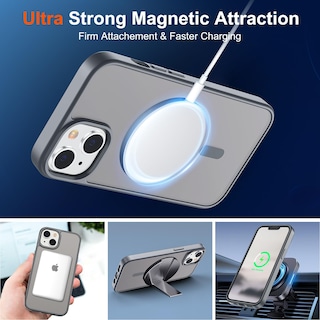 Foto 5 | Funda Magnética Supfine Para Iphone 14/13 Con Magsafe Gray - Venta Internacional.