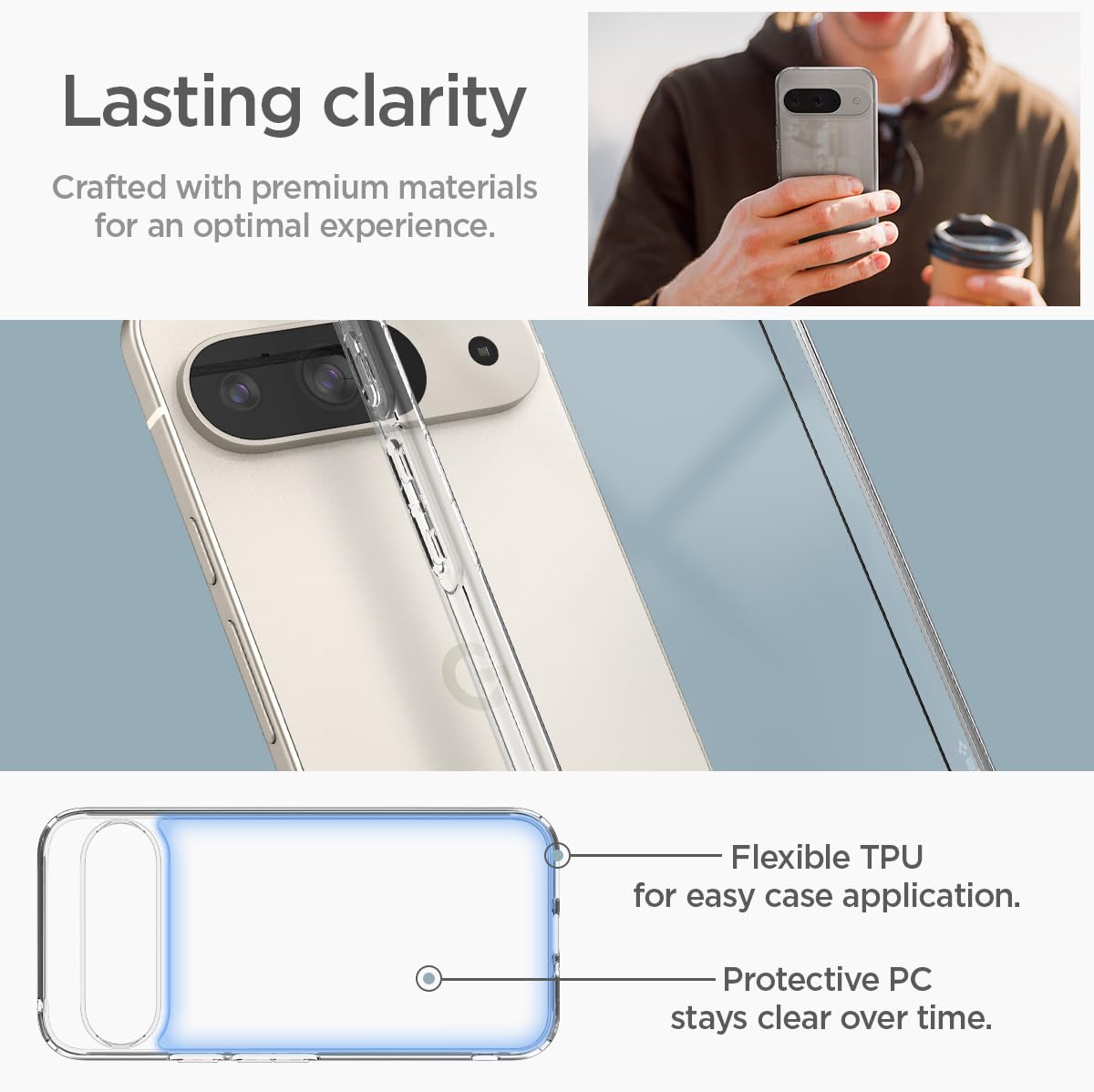Foto 6 pulgar | Funda Spigen Ultra Hybrid Para Pixel 9/9 Pro (2024) - Venta Internacional.