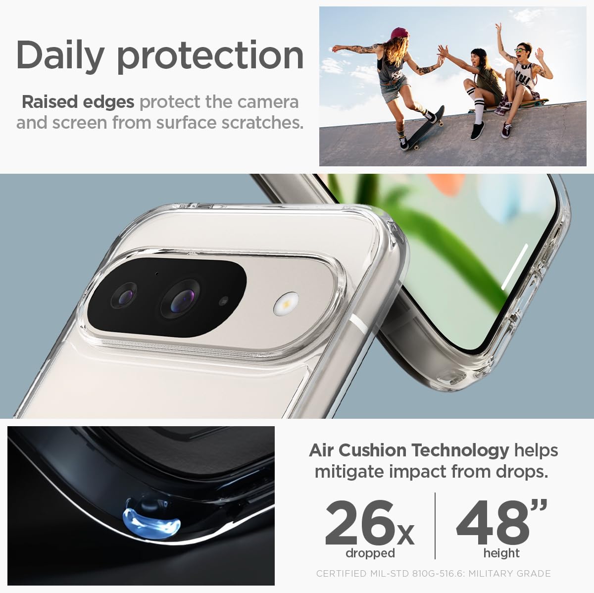 Foto 6 | Funda Spigen Ultra Hybrid Para Pixel 9/9 Pro (2024) - Venta Internacional.