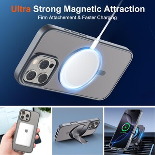 Foto 5 | Funda Magnética Supfine Para Iphone 16 Pro Max Gris - Venta Internacional.