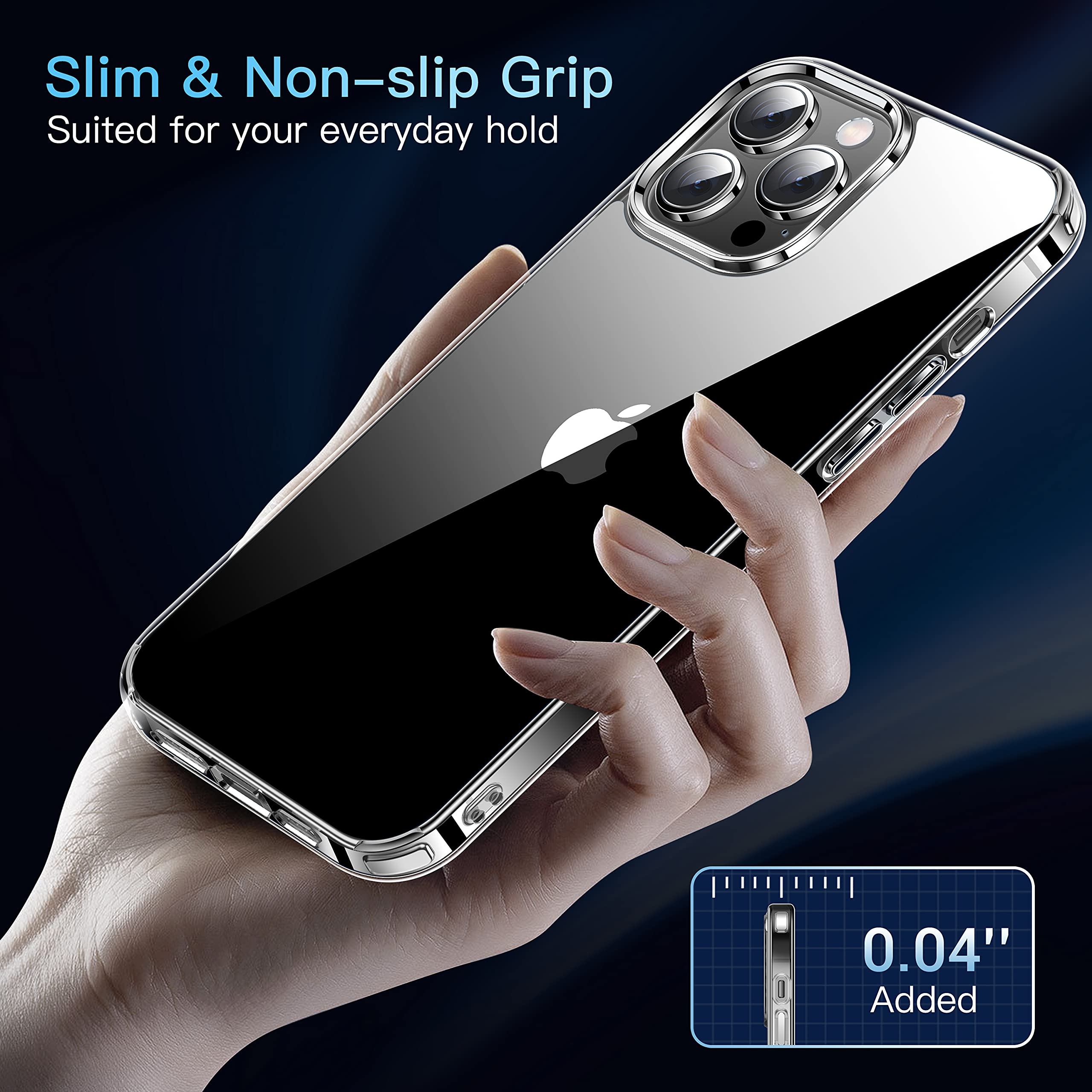 Foto 7 pulgar | Funda De Teléfono Casekoo Crystal Clear Para Iphone 13 Pro Max De 6.7 Pulgadas - Venta Internacional.