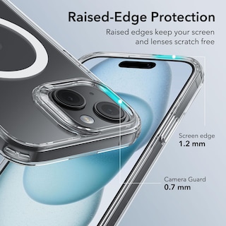 Foto 5 | Funda De Teléfono Esr Para Iphone 15 Plus Con Magsafe, Transparente - Venta Internacional.