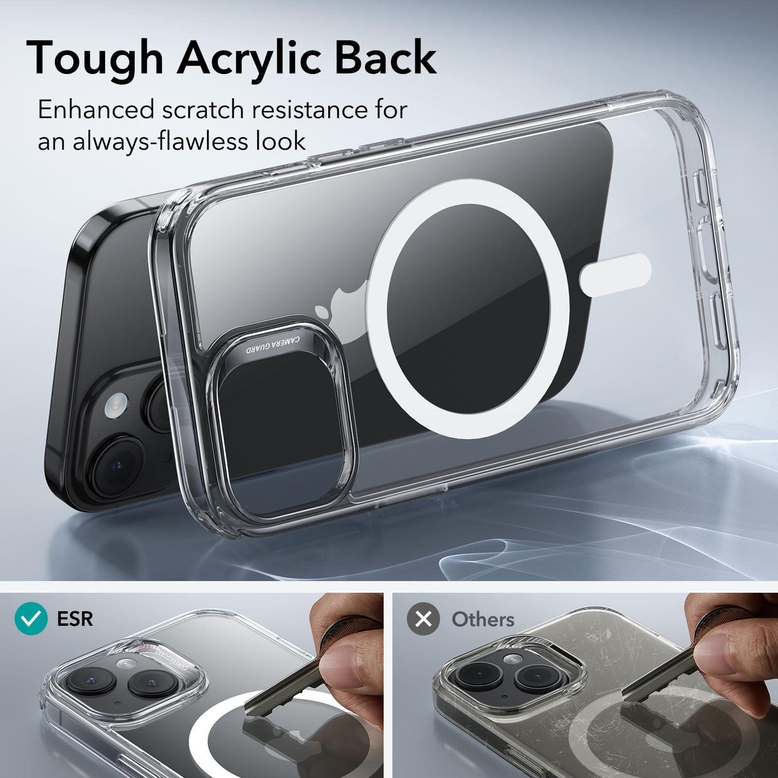Foto 7 pulgar | Funda De Teléfono Esr Para Iphone 15 Plus Con Magsafe, Transparente - Venta Internacional.