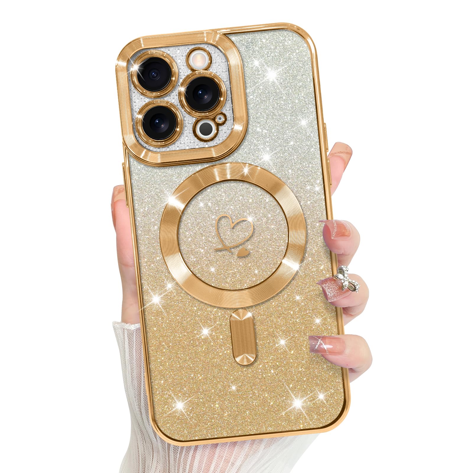 Funda Bonoma Para Teléfono Compatible Con Iphone 12 Pro De 6.1 Pulgadas, Color Dorado - Venta Internacional.