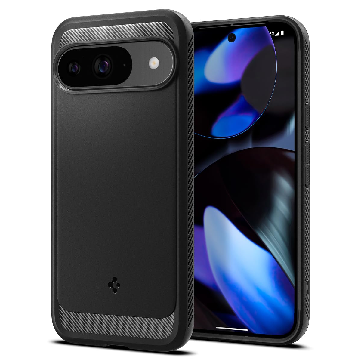 Funda Spigen Rugged Armor Para Pixel 9/pixel 9 Pro (2024), Color Negro - Venta Internacional.