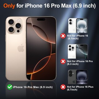 Foto 2 | Funda Magnética Supfine Para Iphone 16 Pro Max, Color Rojo Vino - Venta Internacional.