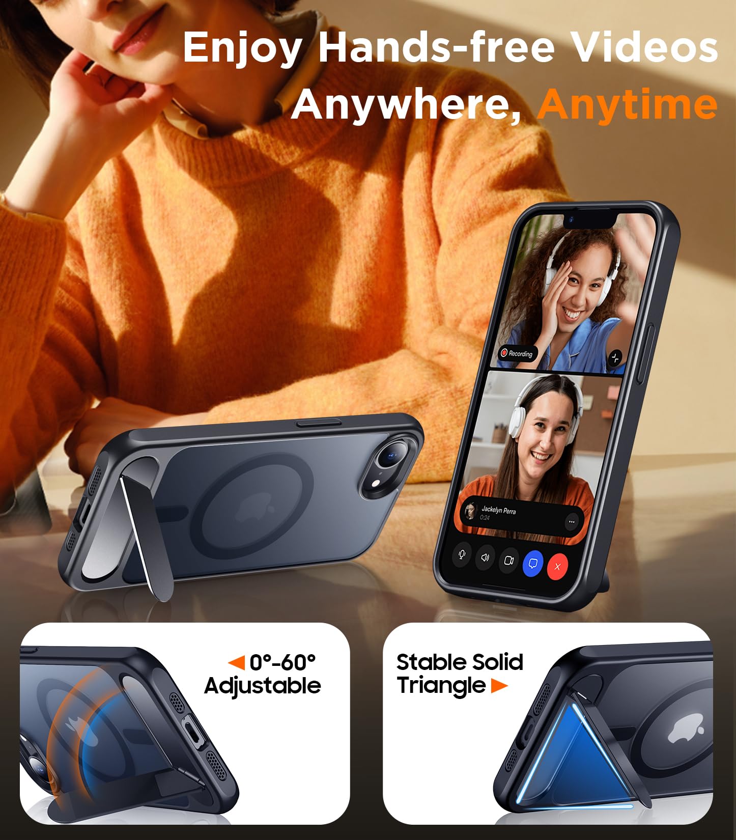 Foto 5 pulgar | Funda Magnética Temdan Compatible Con Iphone 16e 6.1 2025 - Venta Internacional.