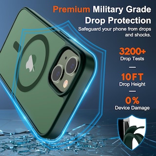 Foto 3 | Funda Magnética Supfine Para Iphone 14/13, Color Verde Bosque - Venta Internacional.