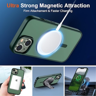 Foto 5 | Funda Magnética Supfine Para Iphone 14/13, Color Verde Bosque - Venta Internacional.