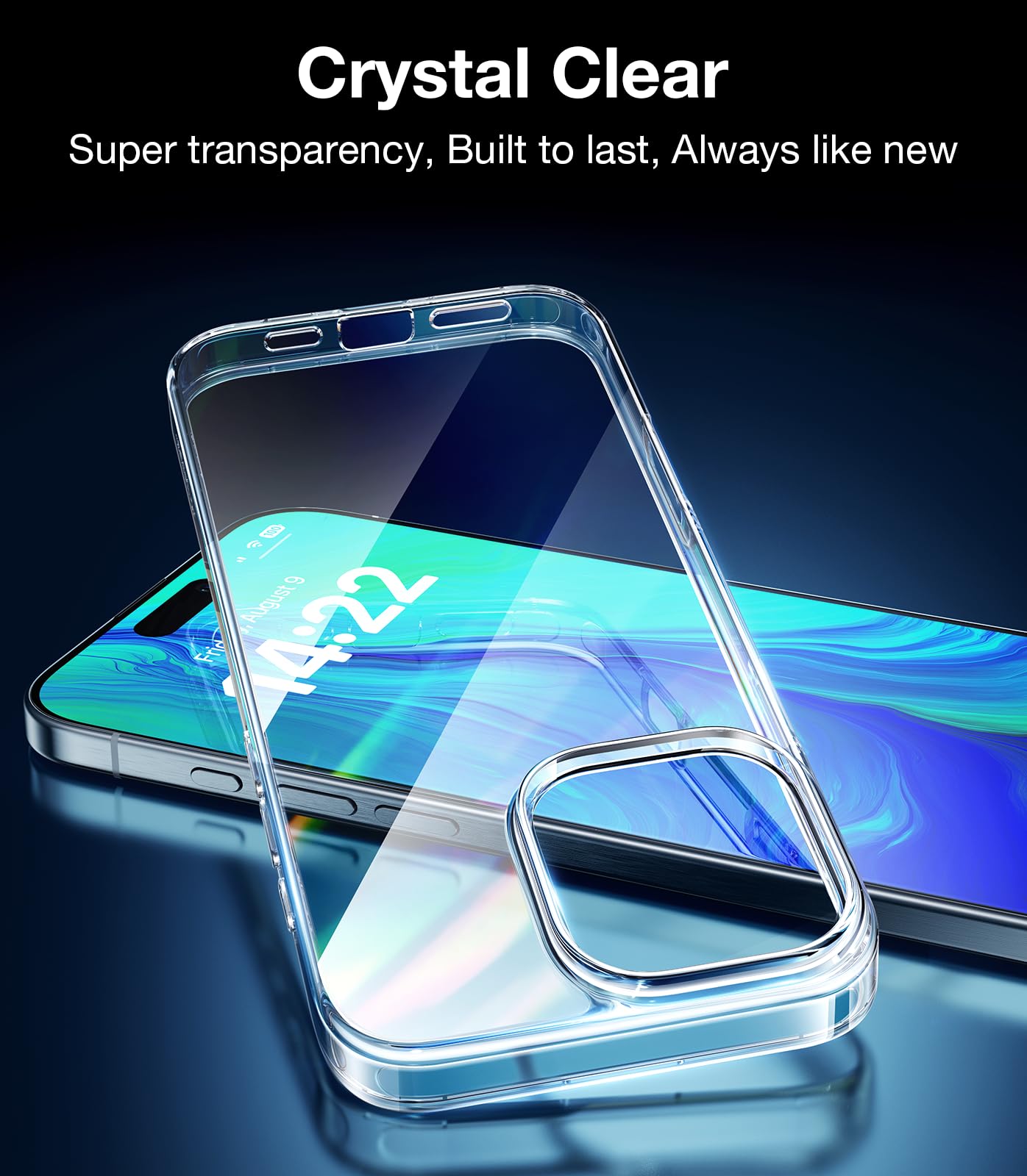 Foto 2 | Funda De Teléfono Torras Crystal Clear Para Iphone 16 Pro Silicone - Venta Internacional.
