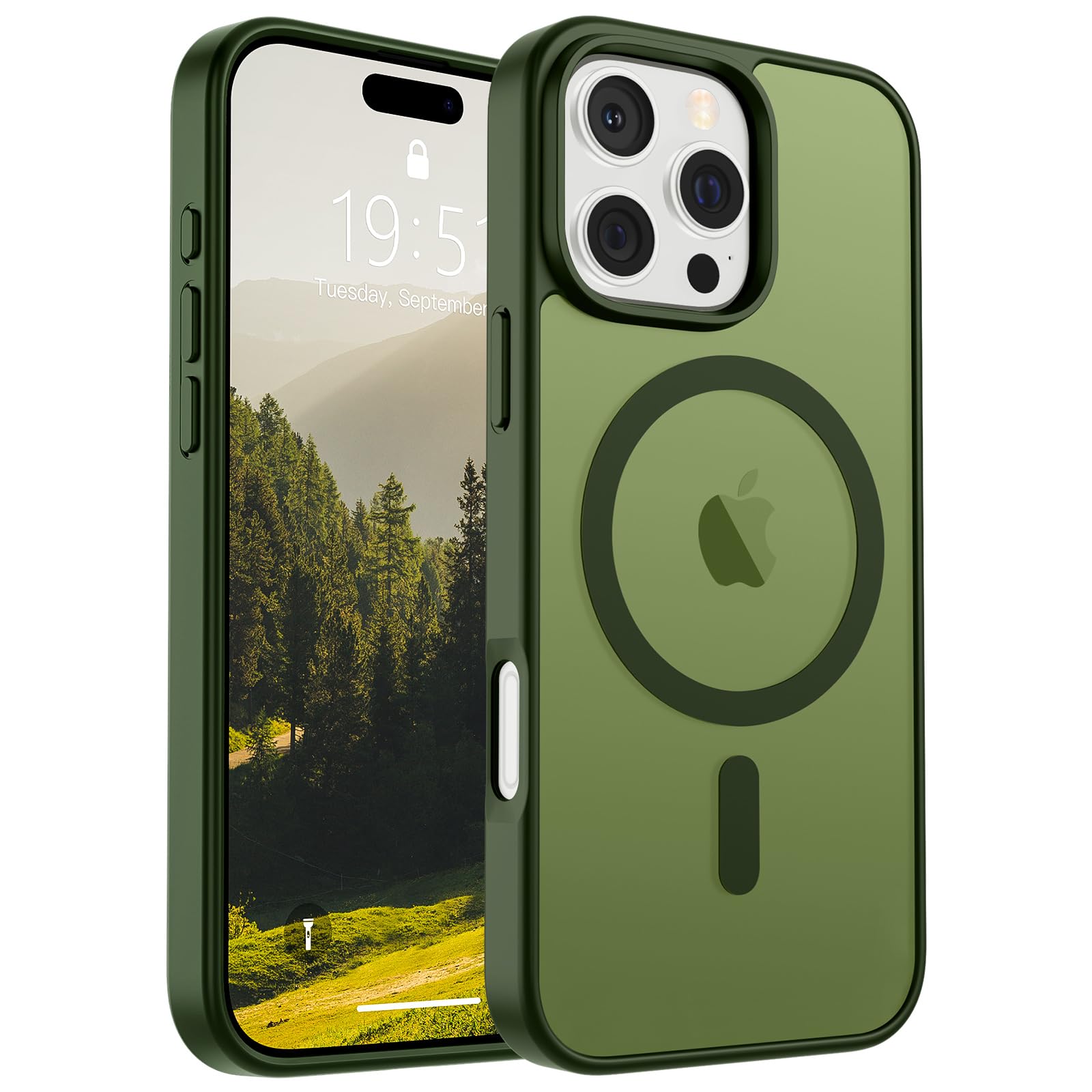 Funda Magnética Supfine Para Iphone 16 Pro Max Green - Venta Internacional.