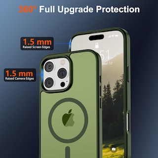 Foto 4 | Funda Magnética Supfine Para Iphone 16 Pro Max Green - Venta Internacional.