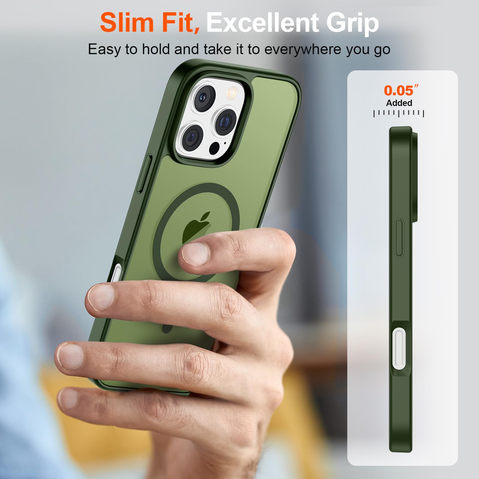 Foto 8 pulgar | Funda Magnética Supfine Para Iphone 16 Pro Max Green - Venta Internacional.