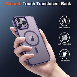 Foto 6 | Funda Magnética Supfine Para Iphone 14 Pro, Color Morado Oscuro - Venta Internacional.