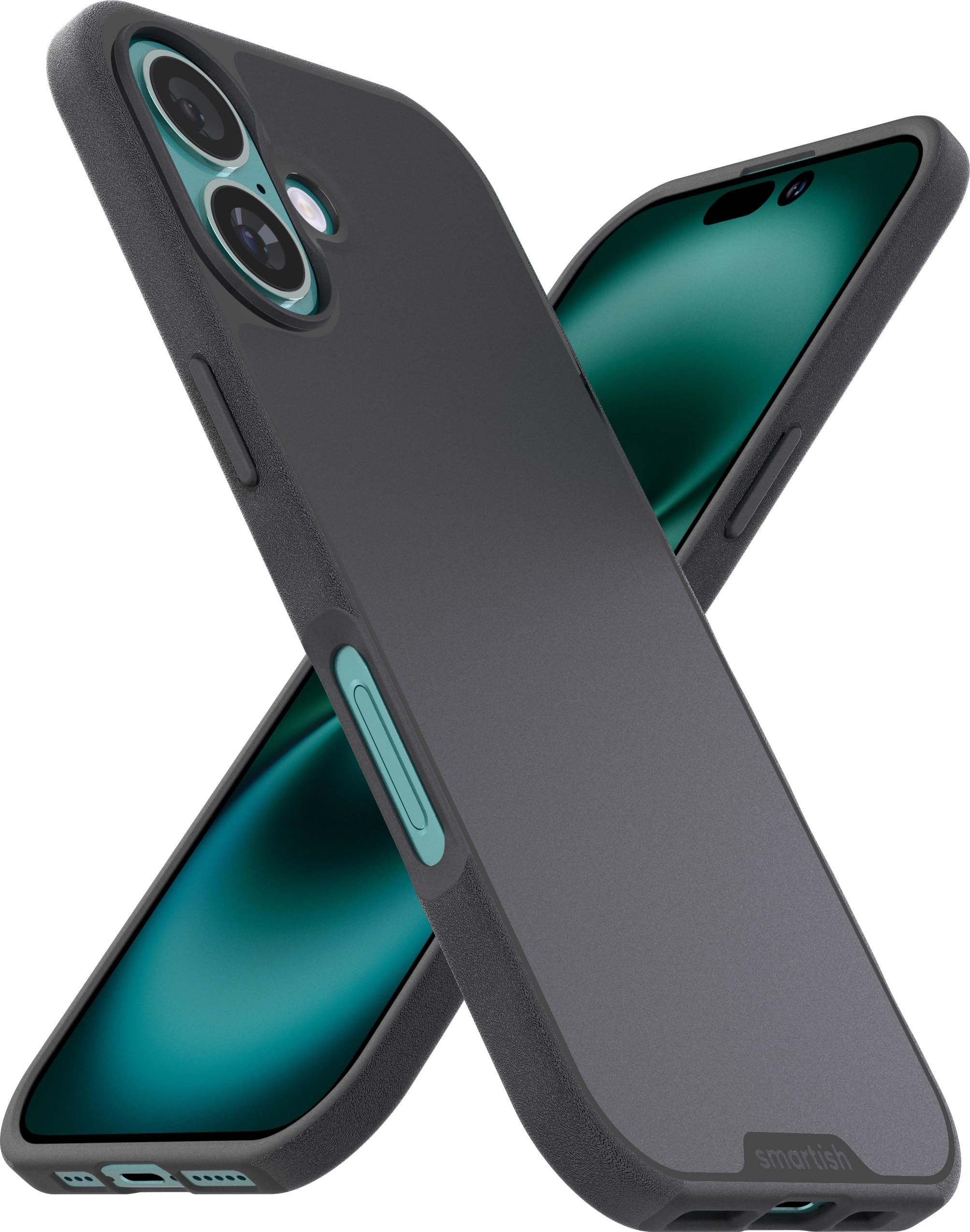 Foto 2 pulgar | Funda Para Teléfono Smartish  Gripmunk Magnetic Slim Para Iphone 16, Negra - Venta Internacional.