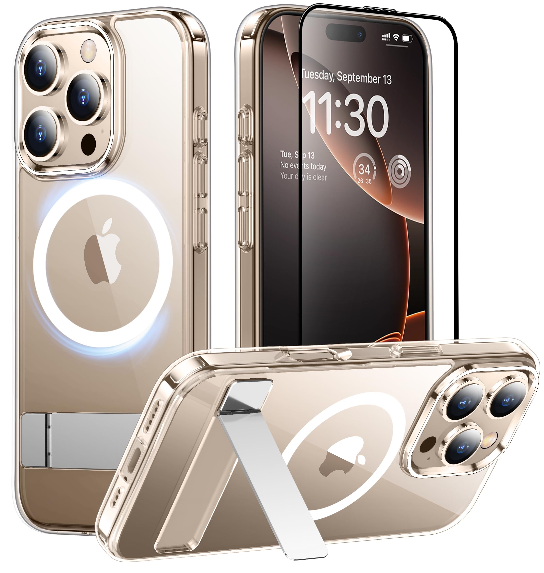 Foto 2 pulgar | Funda De Teléfono Temdan Magnetic Compatible Con Iphone 16 Pro Max - Venta Internacional.