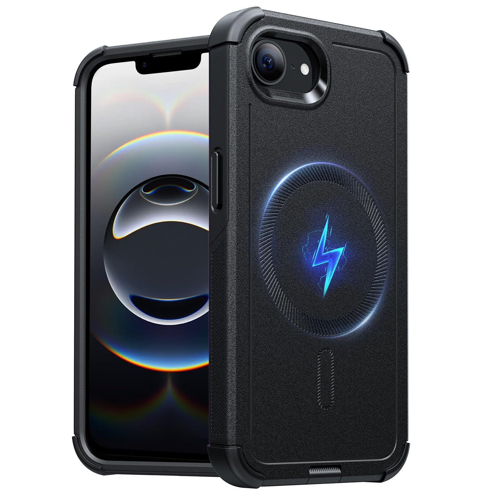 Funda Esr Para Iphone 16e Cyber Series Con Magsafe Black - Venta Internacional.