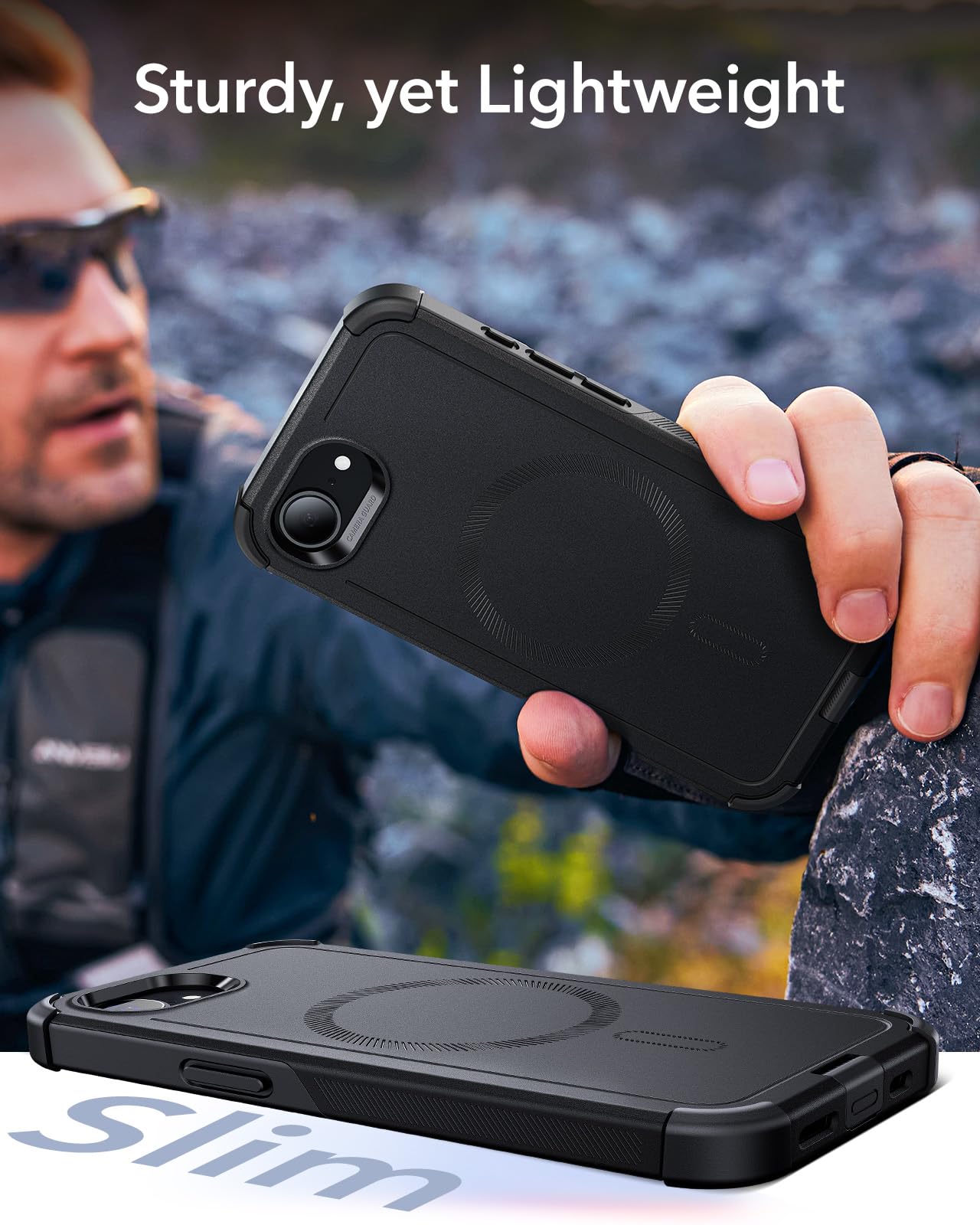 Foto 8 pulgar | Funda Esr Para Iphone 16e Cyber Series Con Magsafe Black - Venta Internacional.