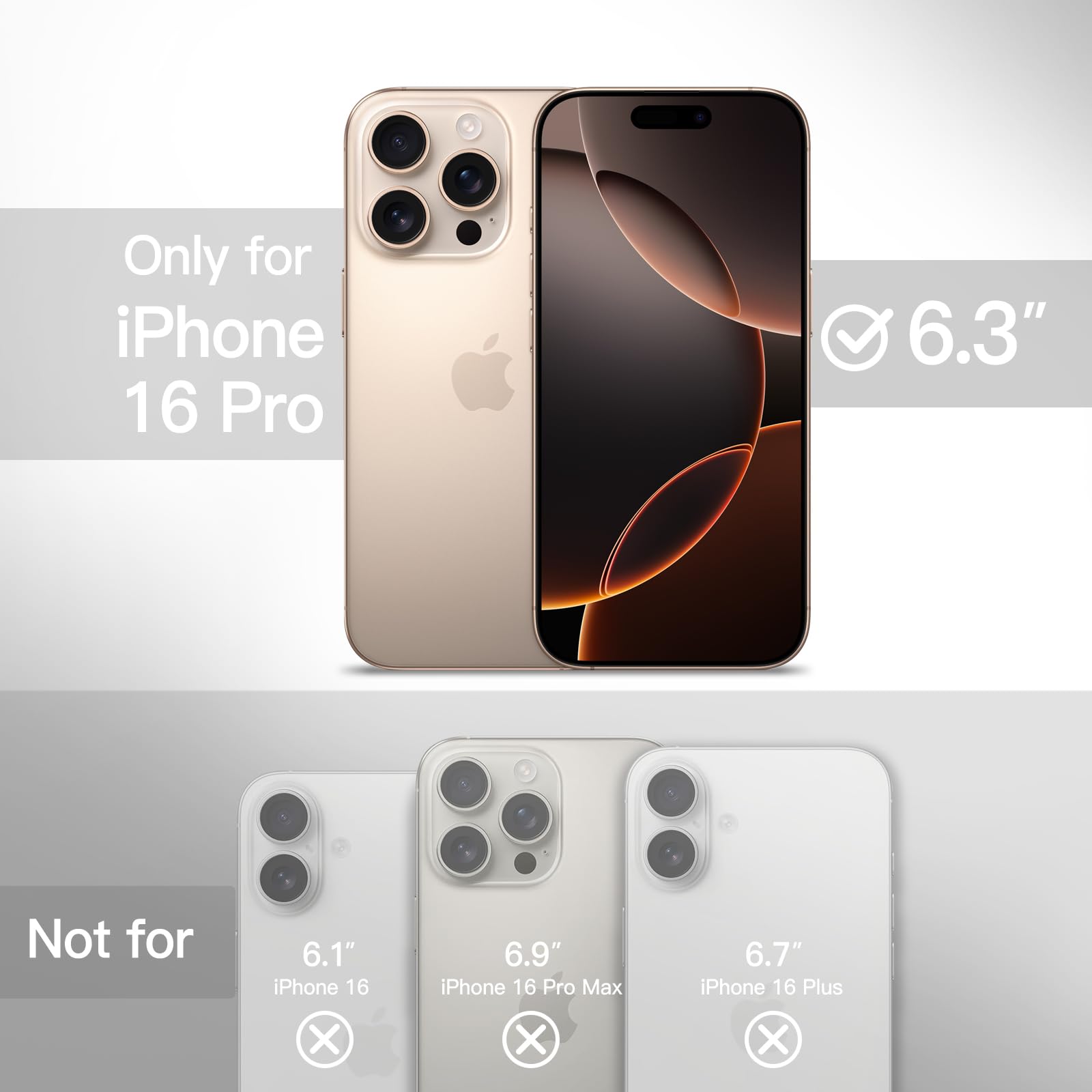 Foto 3 pulgar | Funda Jetech Magnetic Para Iphone 16 Pro De 6.3 Pulgadas Con Magsafe - Venta Internacional.