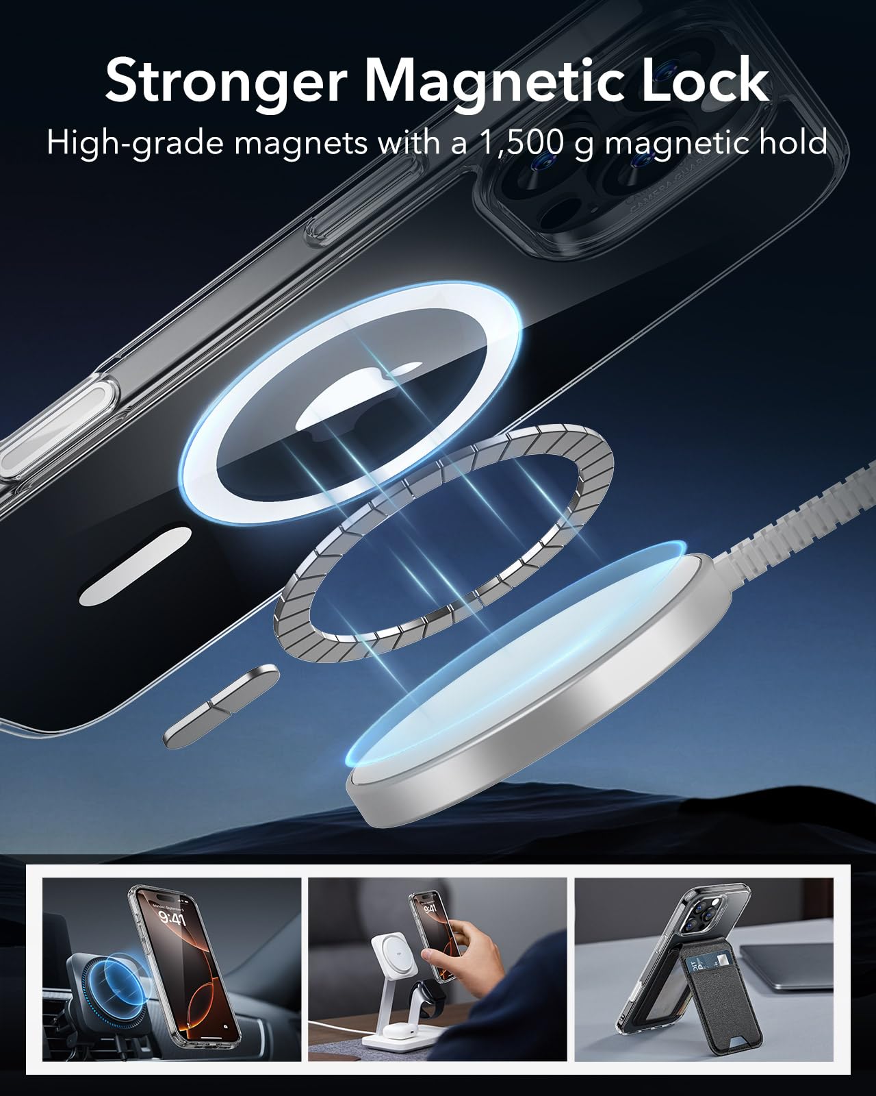 Foto 8 pulgar | Funda De Teléfono Esr Para Iphone 16 Pro Con Control De Cámara Transparente - Venta Internacional.