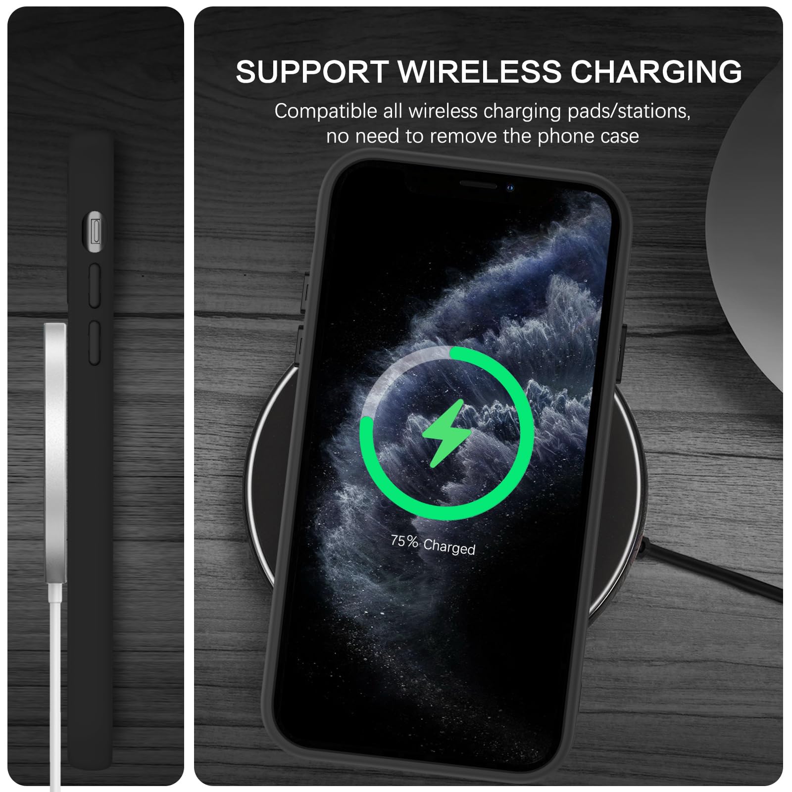 Foto 8 pulgar | Funda De Teléfono Bentoben Para Iphone 11 Pro 5.8 Negra Translúcida - Venta Internacional.