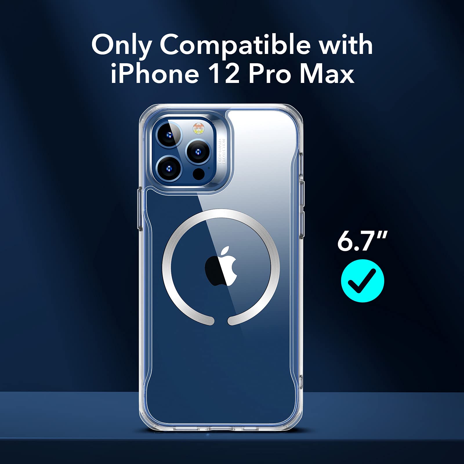 Foto 3 pulgar | Funda De Teléfono Esr Para Iphone 12 Pro Max Con Magsafe Y Halolock - Venta Internacional.