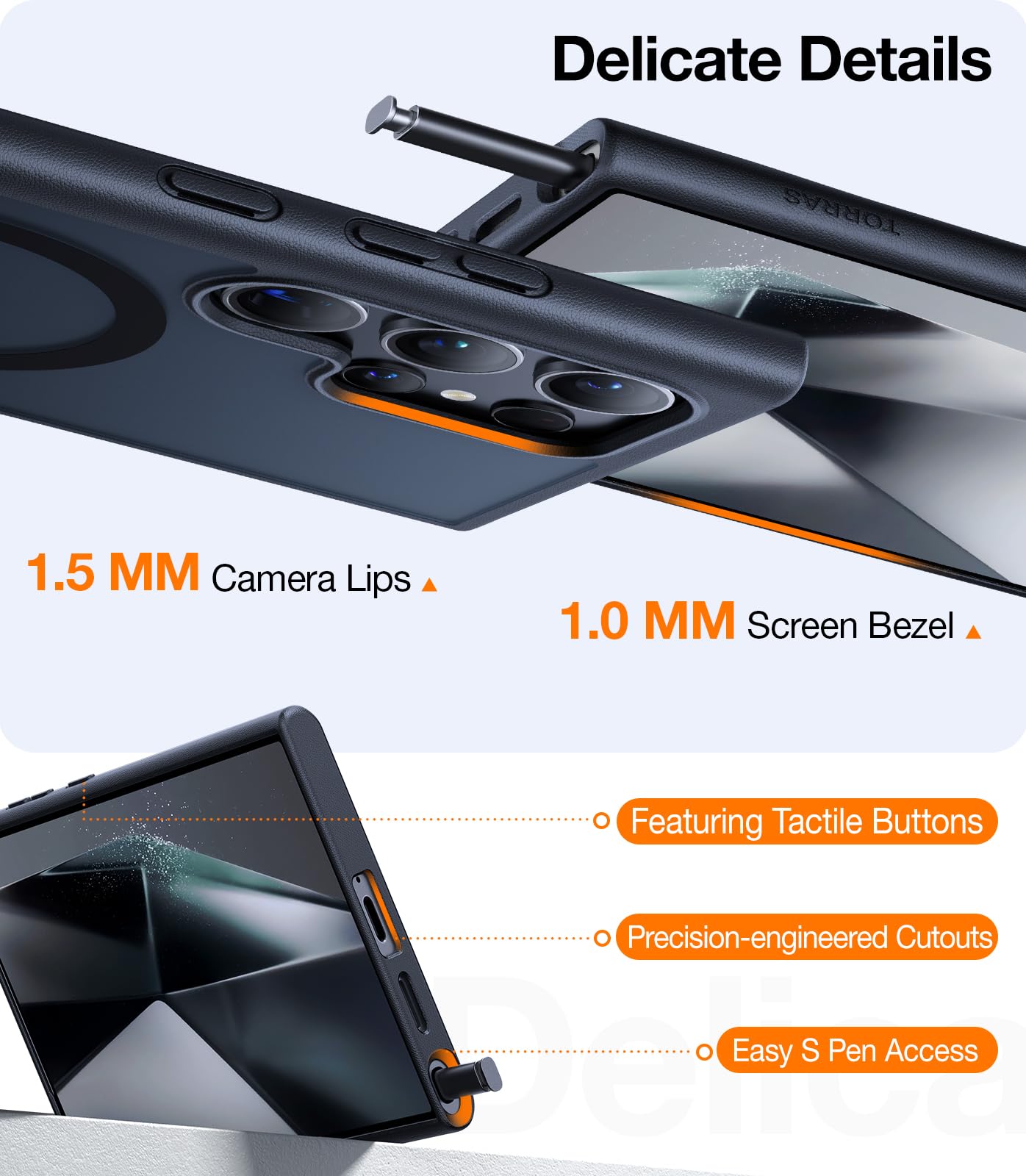 Foto 7 pulgar | Funda Para Teléfono Torras, Fuerte Soporte Magnético Para Samsung Galaxy S24 Ultra - Venta Internacional.