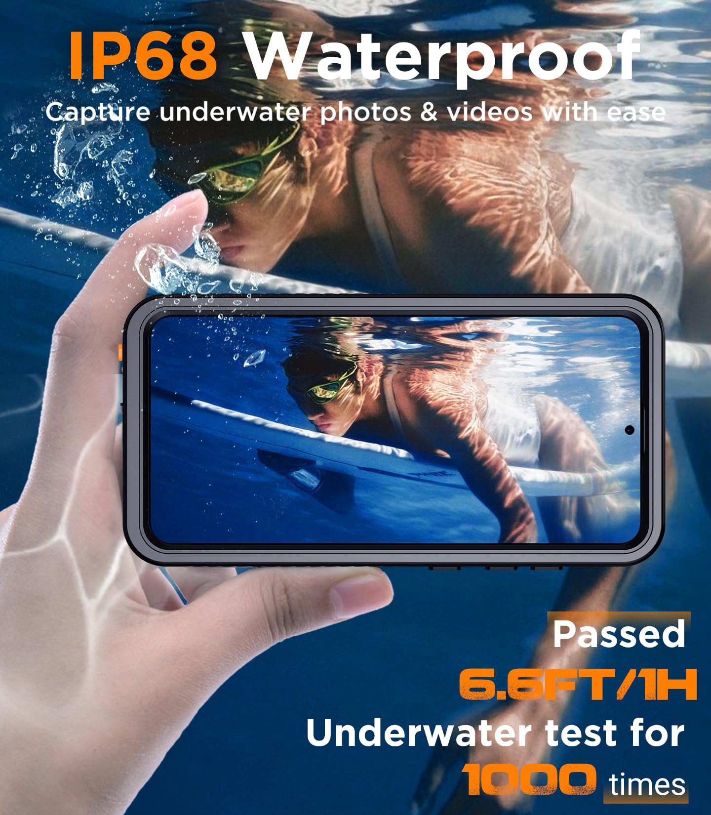 Foto 4 pulgar | Funda De Teléfono Temdan Impermeable Con Lente Para Samsung Galaxy S25 - Venta Internacional.