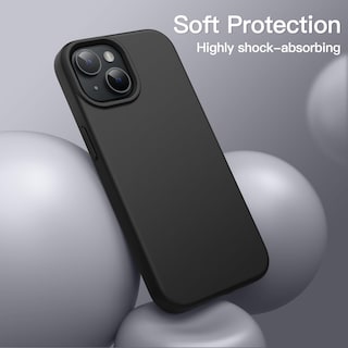 Foto 4 | Funda Jetech Silicone Para Iphone 14 De 6.1 Pulgadas, Color Negro - Venta Internacional.