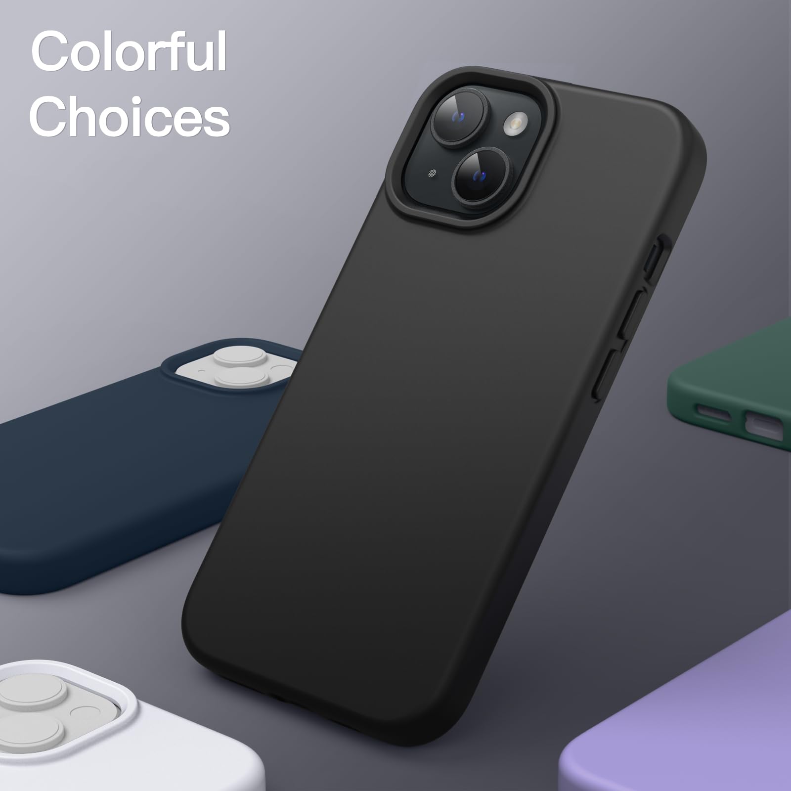 Foto 6 | Funda Jetech Silicone Para Iphone 14 De 6.1 Pulgadas, Color Negro - Venta Internacional.