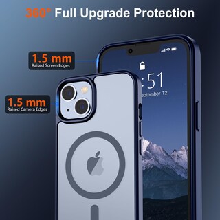 Foto 4 | Funda Magnética Supfine Para Iphone 14/13 Con Magsafe Navy - Venta Internacional.